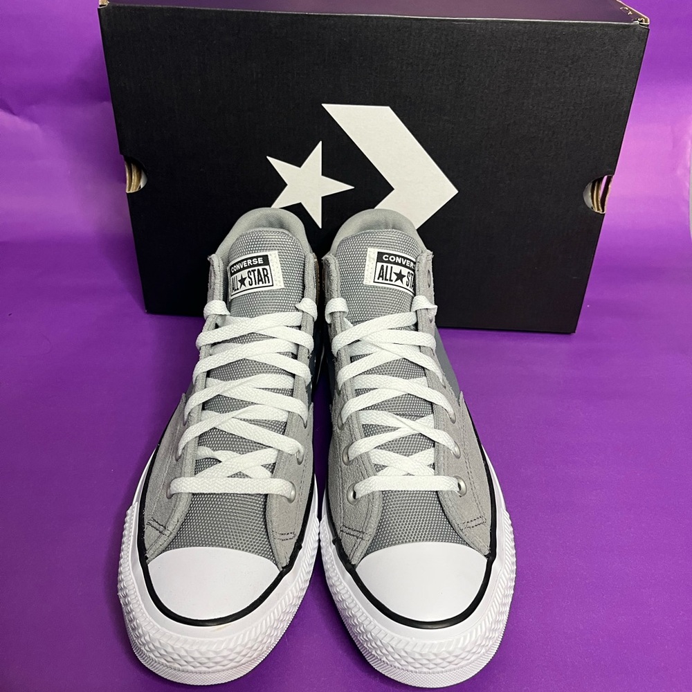 Converse Chuck Taylor All Star Malden Men’s Size 10.5 Sneaker Grey/White - Picture 6 of 8